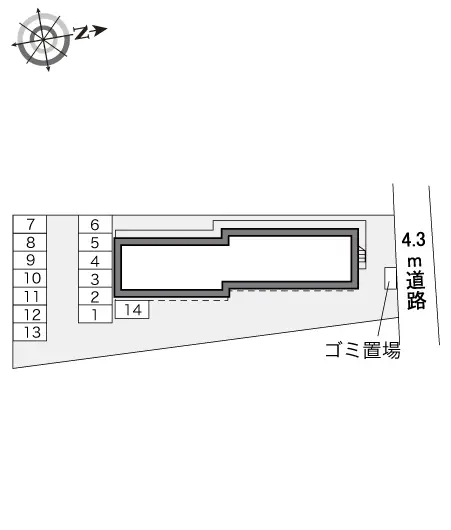 倉敷市白楽町 月極駐車場